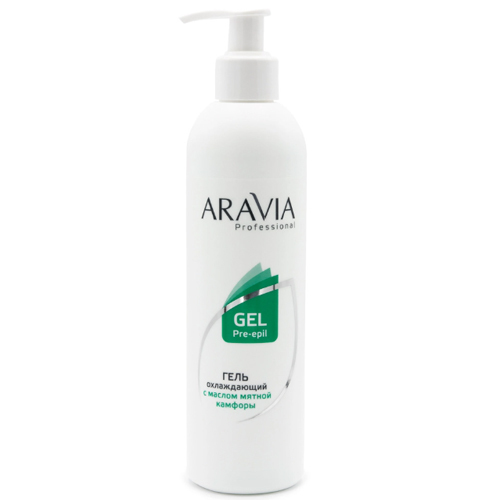 "ARAVIA" гель для охлаждающий с маслом мятной камфоры подготавливает кожу к депиляции , 300 мл