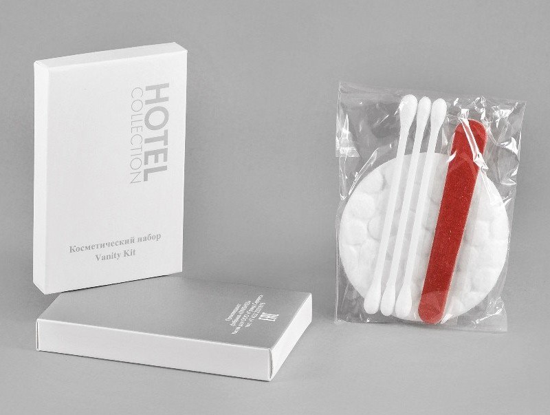 Косметический набор "Hotel Collection" картон  (диски+палочка+пилочка)