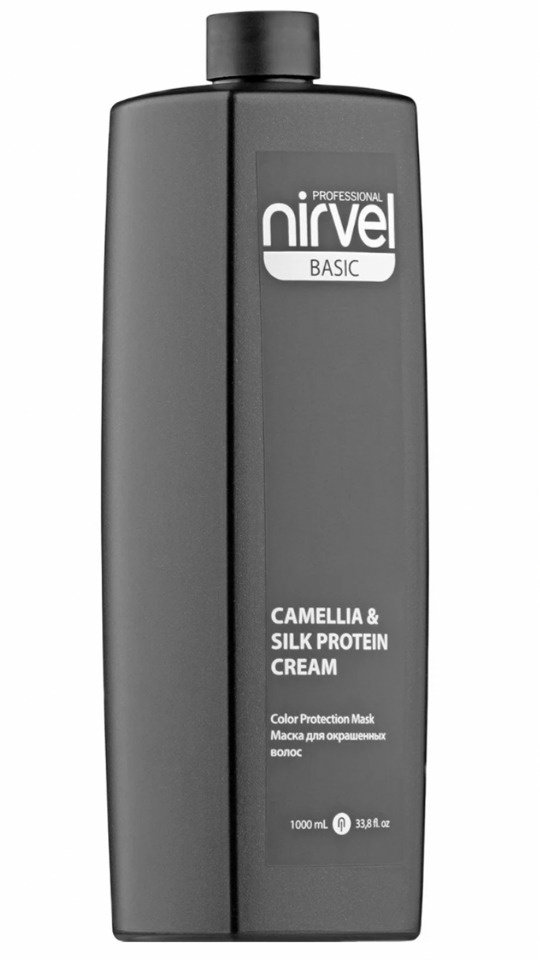 Маска для окрашенных волос "NIRVEL" CAMELLIA SILK PROTEIN CREAM  1 л