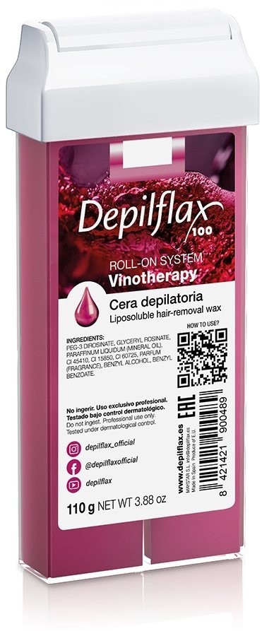 Воск в картридже "Depilflax" Vinotherapy (Вино)