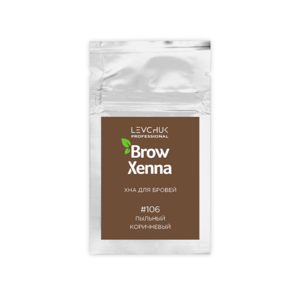 Brow Henna Хна для окрашивания бровей, Шатен №106 коричневый, саше 6 гр.