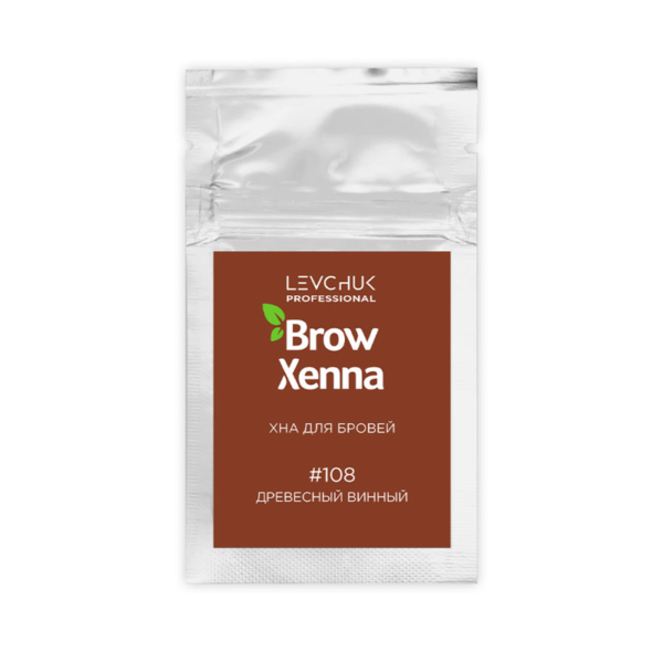 Brow Henna Хна для окрашивания бровей, №108 древесный винный, саше 6 гр.