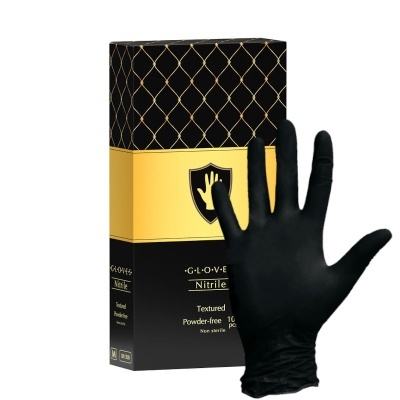 Перчатки нитриловые Safe&Care, черные, XL , 100 шт